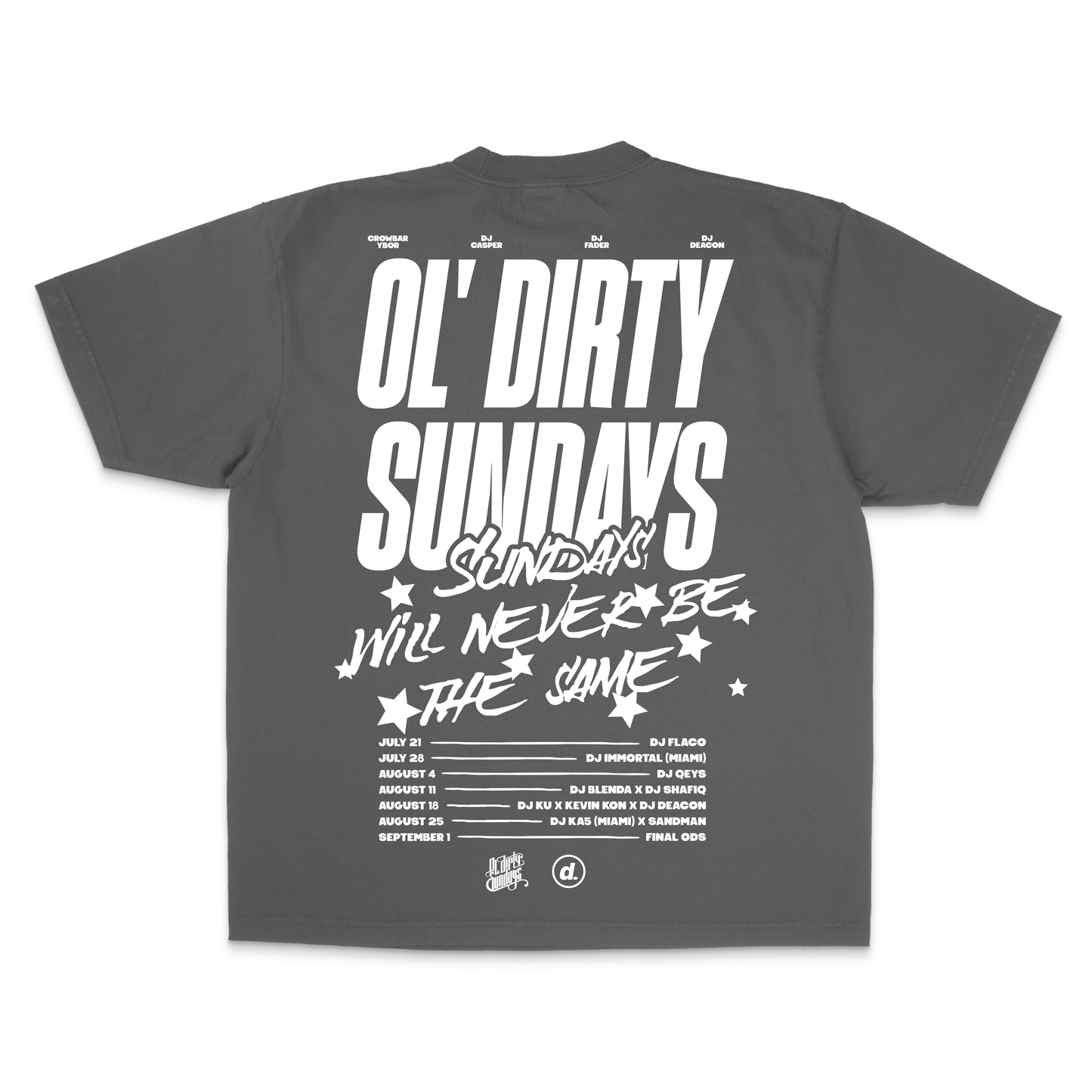 ODS "The Last Line Up" Deluxe Garment Dyed Tee